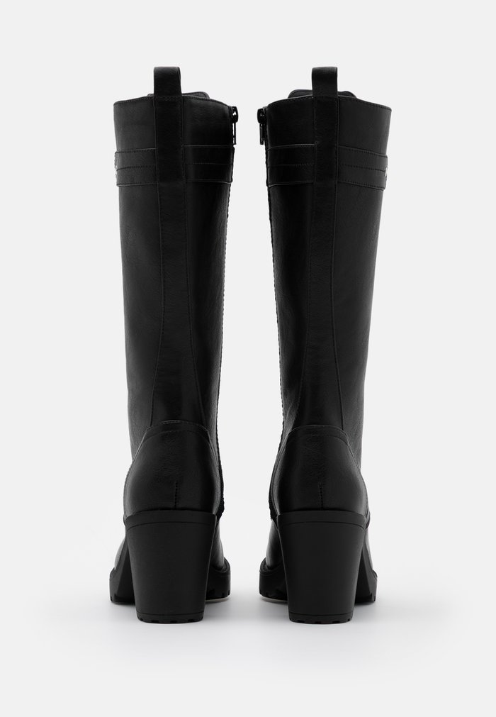 Bottes Plateforme Anna Field Block heel platform Zip UP Noir Femme | UAL-1607311